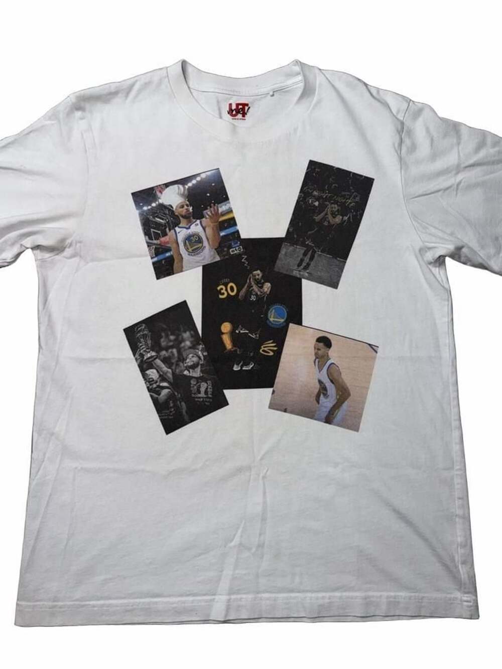 Uniqlo UT me! Stephen Curry Photo Collage White Graphic T-Shirt
